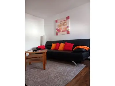 Ein Sitzbereich in der Unterkunft Mack Comfortable holiday residence
