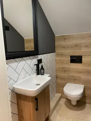 Ein Badezimmer in der Unterkunft Wellness Suite für 2 Personen mit Sauna und Billardtisch