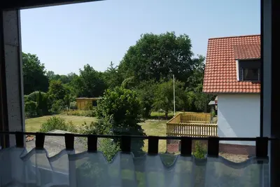 Ein Balkon oder eine Terrasse in der Unterkunft Brocken in Sicht