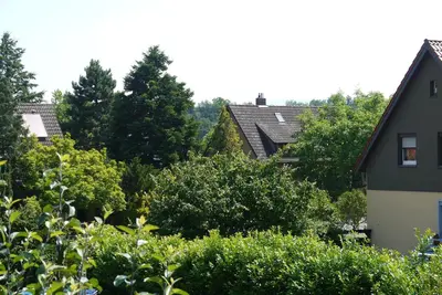 Ein Garten an der Unterkunft Brocken in Sicht