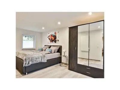 Ein Bett oder Betten in einem Zimmer der Unterkunft Naturgeist Comfortable holiday residence