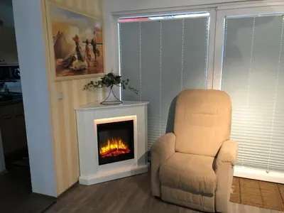 Ein Sitzbereich in der Unterkunft Am Eichenberg Haus 3