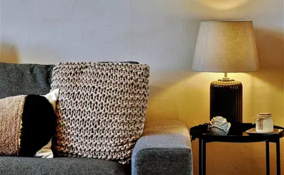 Ein Sitzbereich in der Unterkunft HIRSCH Apartment Waldhörnchen - zentral - ruhig