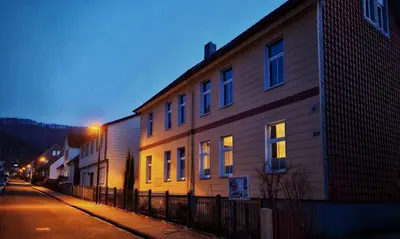 Das Gebäude in dem sich die Ferienwohnung befindet