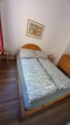 Ein Bett oder Betten in einem Zimmer der Unterkunft Ferienwohnung in Wernigerode