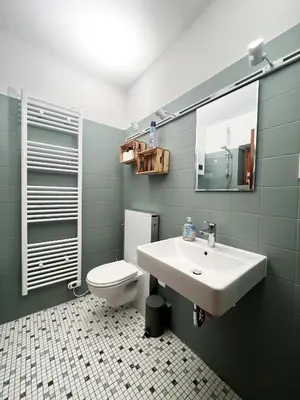 Ein Badezimmer in der Unterkunft Ferienwohnung Bergliebe