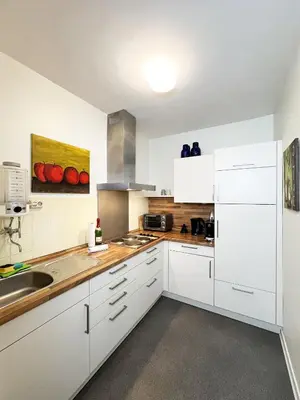 Küche/Küchenzeile in der Unterkunft Ferienwohnung Bergliebe