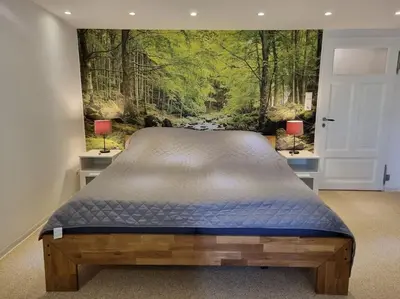 Ein Bett oder Betten in einem Zimmer der Unterkunft FeWo Bismarck