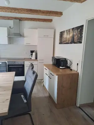 Küche/Küchenzeile in der Unterkunft Ferienwohnung Susi