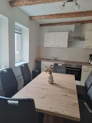 Küche/Küchenzeile in der Unterkunft Ferienwohnung Susi