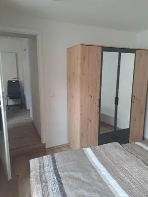Ein Bett oder Betten in einem Zimmer der Unterkunft Ferienwohnung Susi