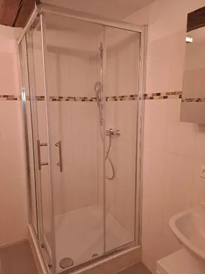 Ein Badezimmer in der Unterkunft Ferienwohnung Erna