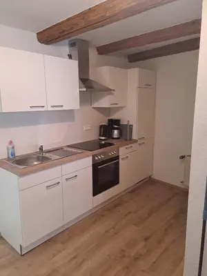 Küche/Küchenzeile in der Unterkunft Ferienwohnung Erna