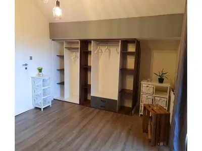 Ein Bett oder Betten in einem Zimmer der Unterkunft Ferienhaus im Kurort inkl Frühstück