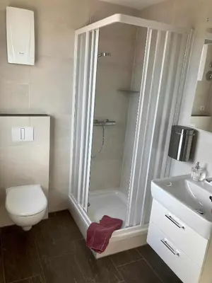 Ein Badezimmer in der Unterkunft Haus Wilma