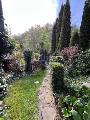 Ein Garten an der Unterkunft Gemütliche Ferienwohnung Nr. 4 im Harz für 2 Personen