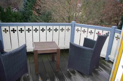 Ein Balkon oder eine Terrasse in der Unterkunft Ferienwohnung Sonneneck