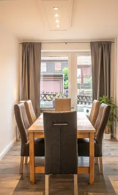 Ein Sitzbereich in der Unterkunft Ferienhaus Nia
