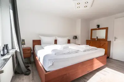 Ein Bett oder Betten in einem Zimmer der Unterkunft Ferienhaus Nia