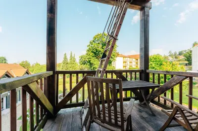 Ein Balkon oder eine Terrasse in der Unterkunft Unik Villa- Luxus Appartemente im Oberharz