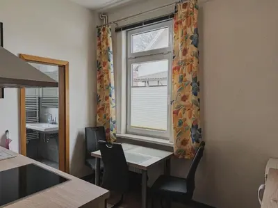 Ein Sitzbereich in der Unterkunft Harz-Wohnung Natur pur