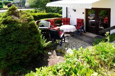 Ein Garten an der Unterkunft Ferienwohnungen Forellengrund Schierke