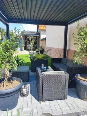 Ein Garten an der Unterkunft Ferienwohnung im Harz 1