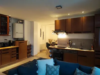 Küche/Küchenzeile in der Unterkunft Ferienwohnung im Harz 1