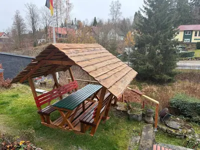 Ein Garten an der Unterkunft Harzhaus in Schierke