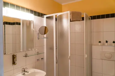 Ein Badezimmer in der Unterkunft Ferienresidenz Schlossblick