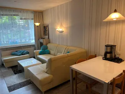 Ein Sitzbereich in der Unterkunft Apartment 3 115