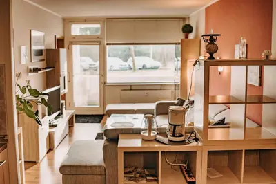 Ein Sitzbereich in der Unterkunft Apartment 7 115
