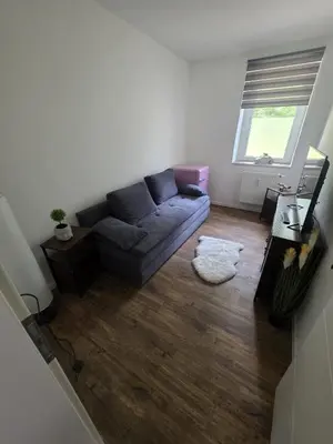 Ein Sitzbereich in der Unterkunft Fewo zum Reiterhof
