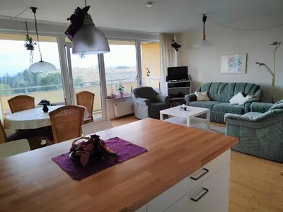 Ein Sitzbereich in der Unterkunft Apartment Mathilda mit Pool & Sauna