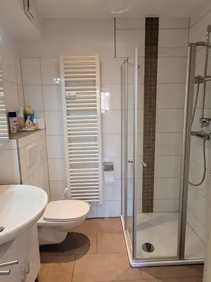 Ein Badezimmer in der Unterkunft Ferienwohnung Danny