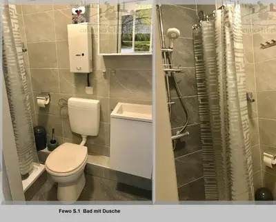 Ein Badezimmer in der Unterkunft Harz Fewo Eulennestchen S1