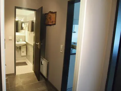 Ein Badezimmer in der Unterkunft Apartment Harzgrün 1
