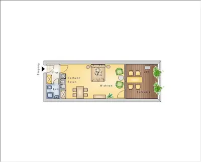 Grundriss der Unterkunft Apartment Harzgrün 1