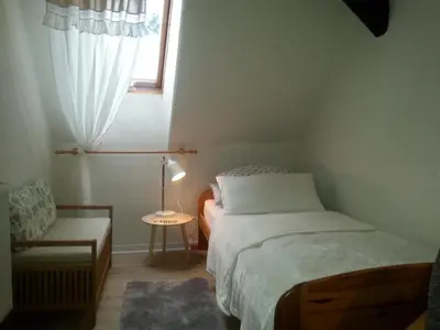 Ein Bett oder Betten in einem Zimmer der Unterkunft Ferienhaus Sankt Andreasberg