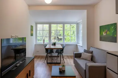 TV/Unterhaltungsangebot in der Unterkunft Ferienwohnung Hirschmann 4
