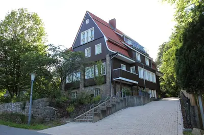 Das Gebäude in dem sich die Ferienwohnung befindet