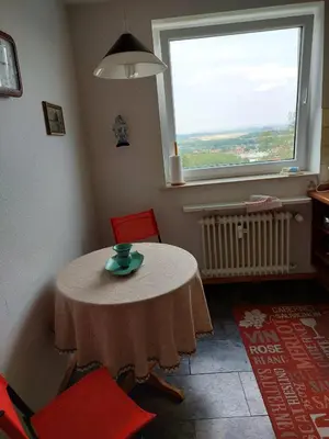 Ein Sitzbereich in der Unterkunft Panoramablick