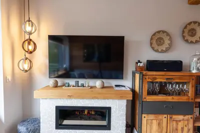 TV/Unterhaltungsangebot in der Unterkunft Ferienwohnung Aussichts-Punkt mit Wärmekabine und Traumblick
