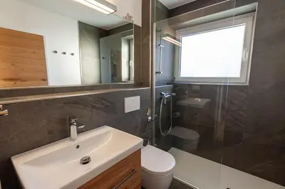 Ein Badezimmer in der Unterkunft Fewo HochHarzHome mit Traumblick über Braunlage