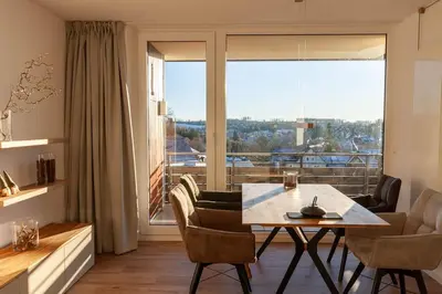 Ein Balkon oder eine Terrasse in der Unterkunft Fewo HochHarzHome mit Traumblick über Braunlage