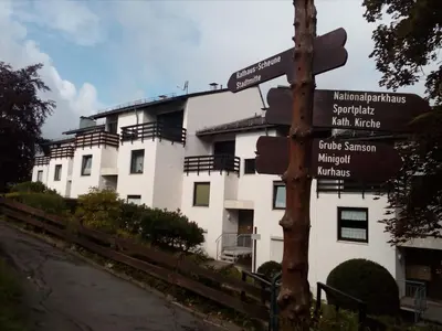 Das Gebäude in dem sich die Ferienwohnung befindet