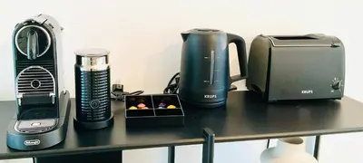 Kaffee-/Teezubehör in der Unterkunft Innerste City Getaway