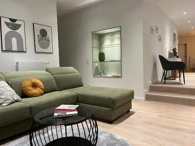 Ein Sitzbereich in der Unterkunft Haus Löwenkopf