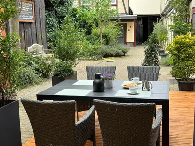 Ein Garten an der Unterkunft Haus Löwenkopf