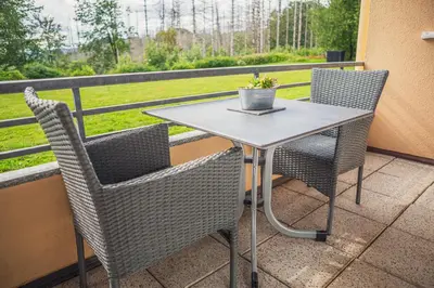 Ein Balkon oder eine Terrasse in der Unterkunft Wilder Hans